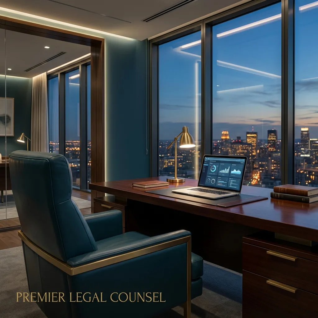 Escritório de advocacia premium com infraestrutura digital de alta performance